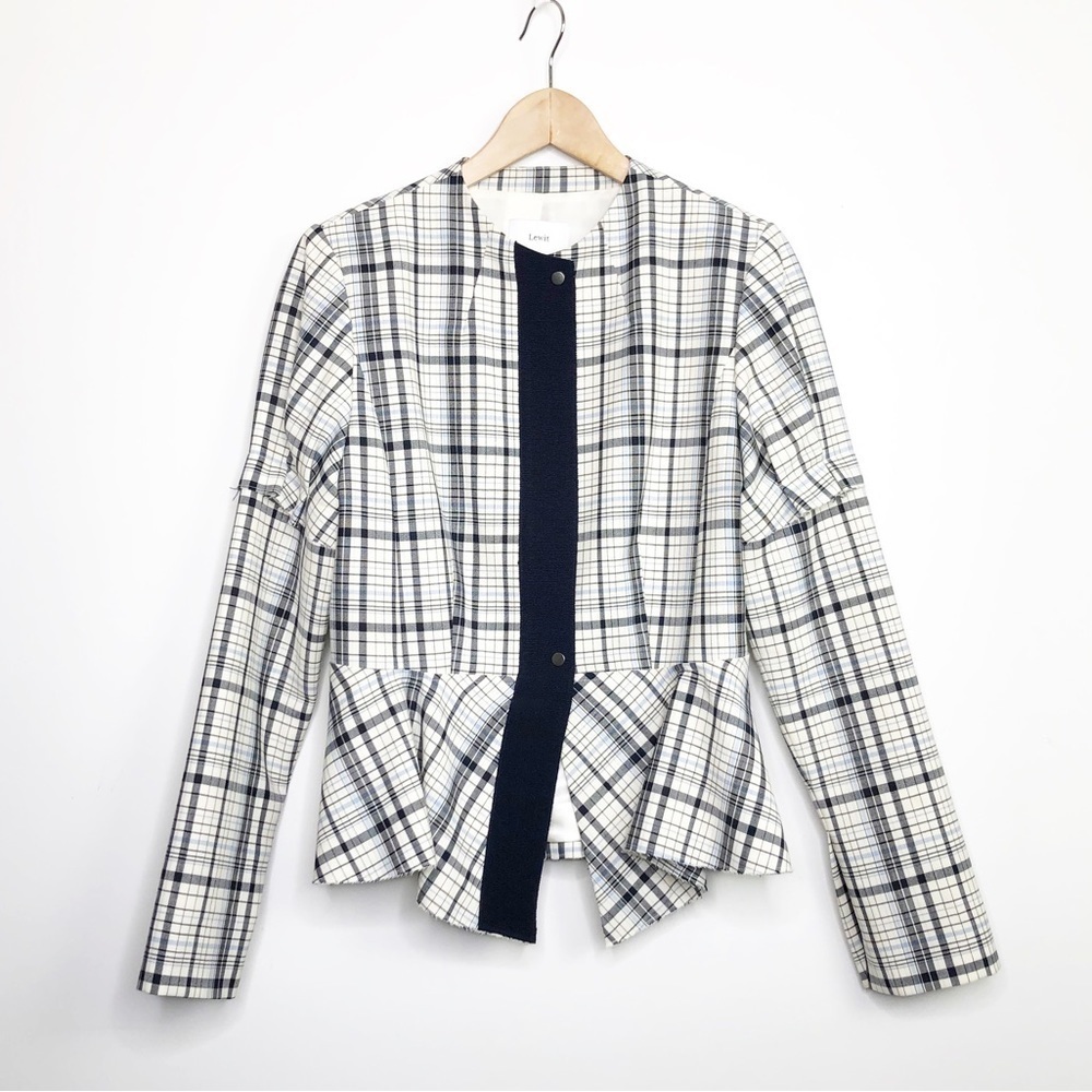 Lewis Plaid wool blazer View 3